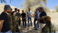 נציגי מנהלת ההתיישבות והמנהל האזרחי בסיור השבוע בבריכות הורדוס