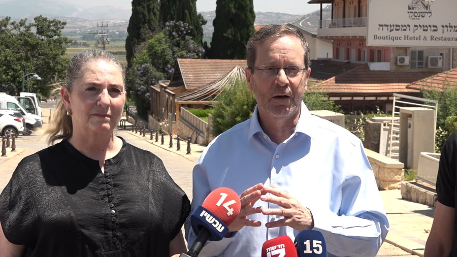 נשיא המדינה יצחק הרצוג בביקור במטולה
