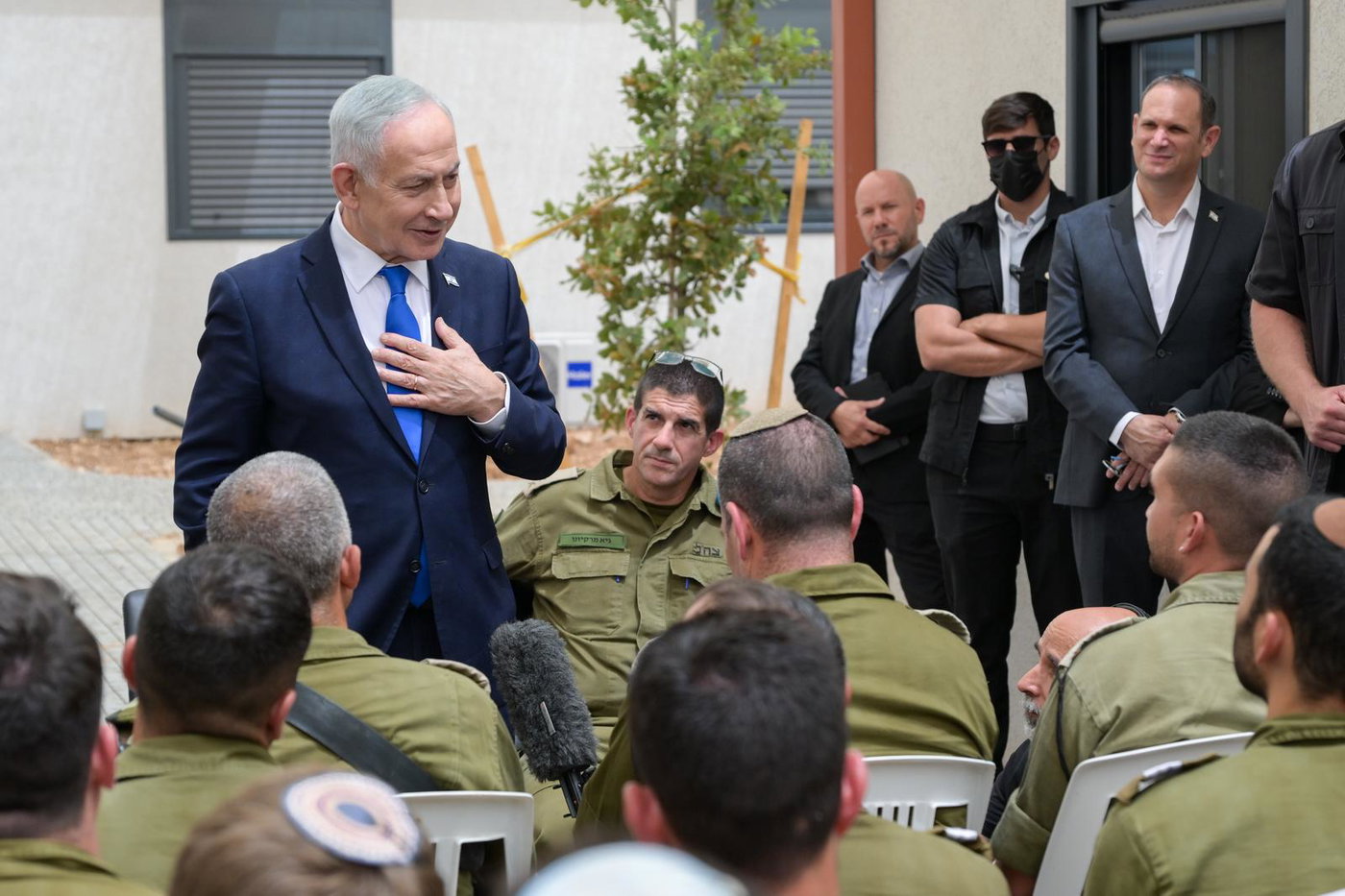 נתניהו במפגש עם קורס קצינים קרביים במילואים