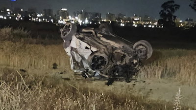 זירת התאונה הקשה, הלילה