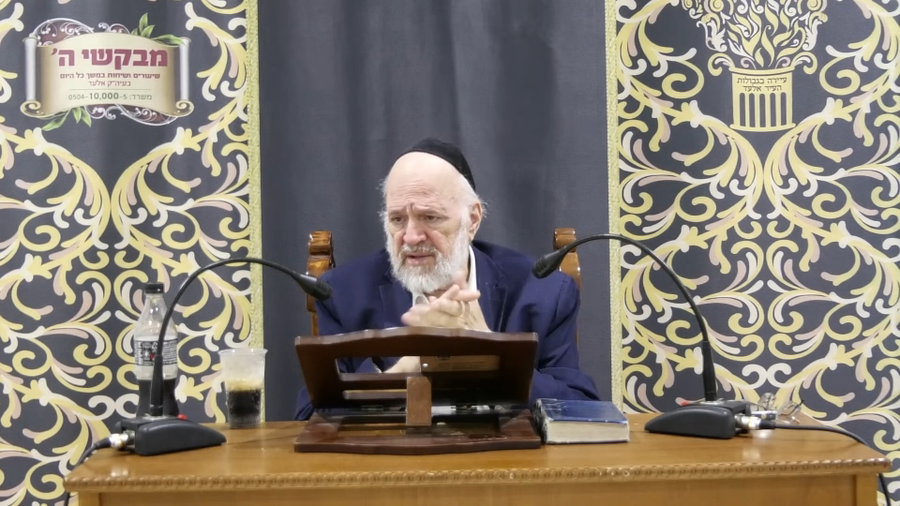 המגיד הליטאי הרב ברוך רוזנבלום בשיעור לפרשת בלק • צפו
