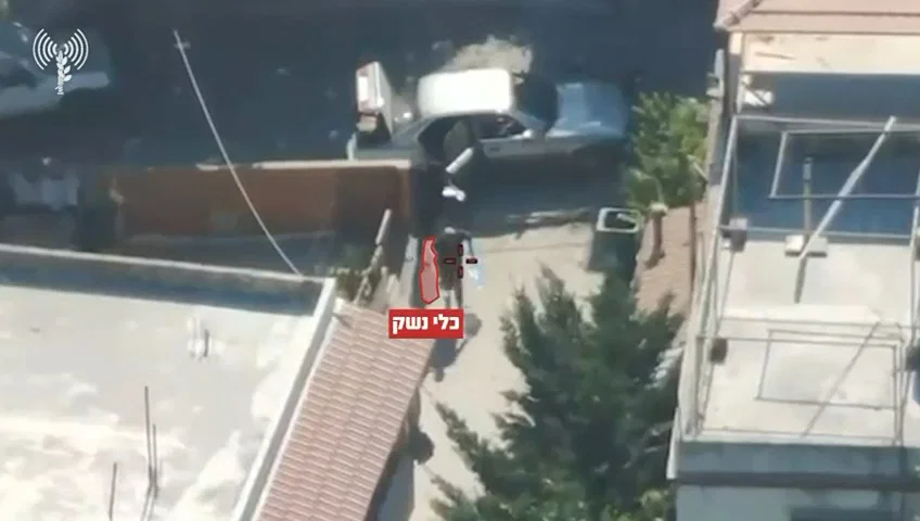 צפו: צה"ל חיסל 7 מחבלי חיזבאללה שהעבירו נשק בדרום לבנון