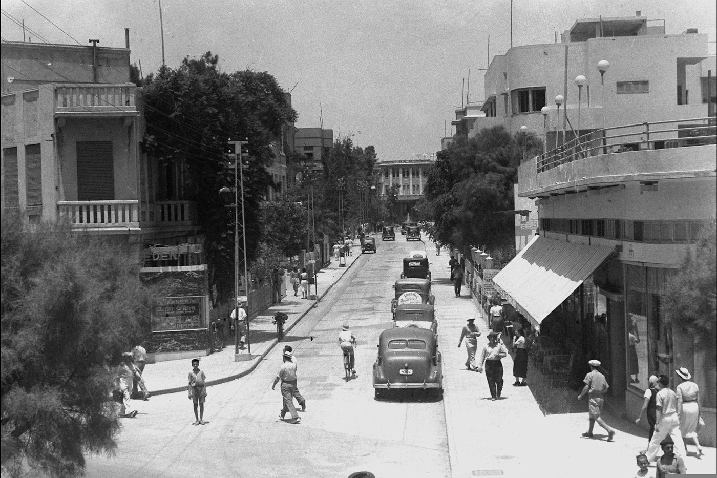 רחוב ביאליק בתל אביב בשנת 1935