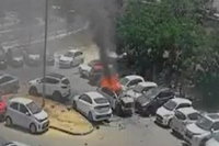 הבום שהרעיד את חולון: הרגע שבו הרכב התפוצץ בחניון | תיעוד דרמטי