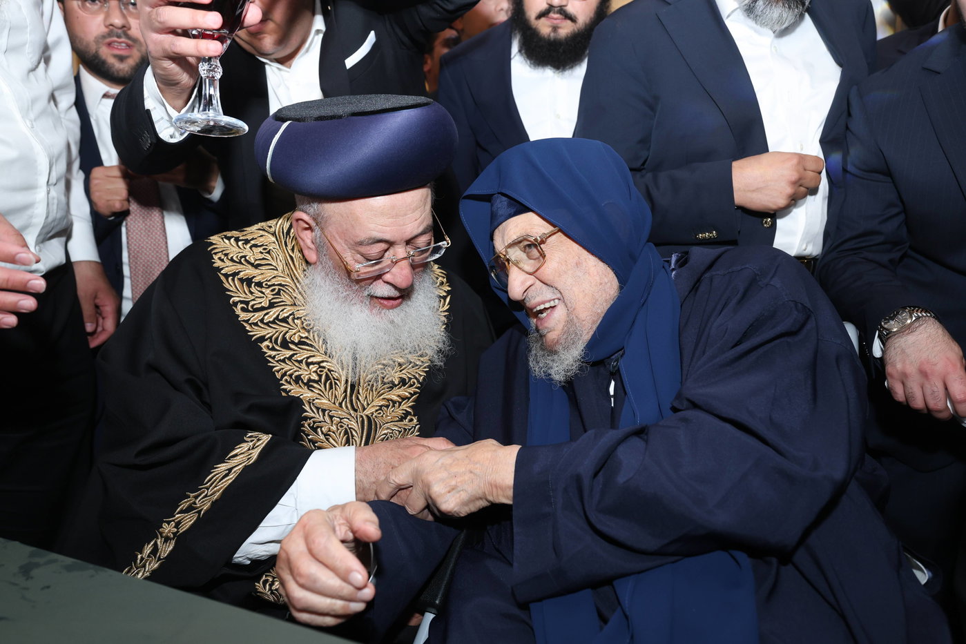 נישואי נכדתם המשותפת של הגר"י יוסף והגרש"מ עמאר