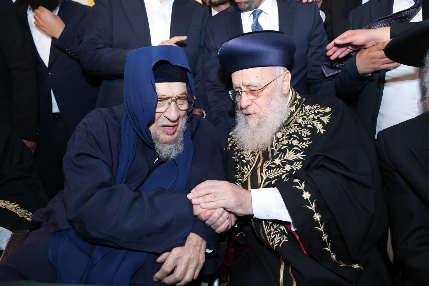 נישואי נכדתם המשותפת של הגר"י יוסף והגרש"מ עמאר