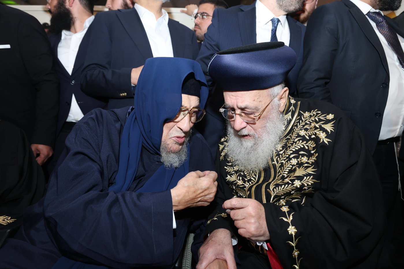 נישואי נכדתם המשותפת של הגר"י יוסף והגרש"מ עמאר