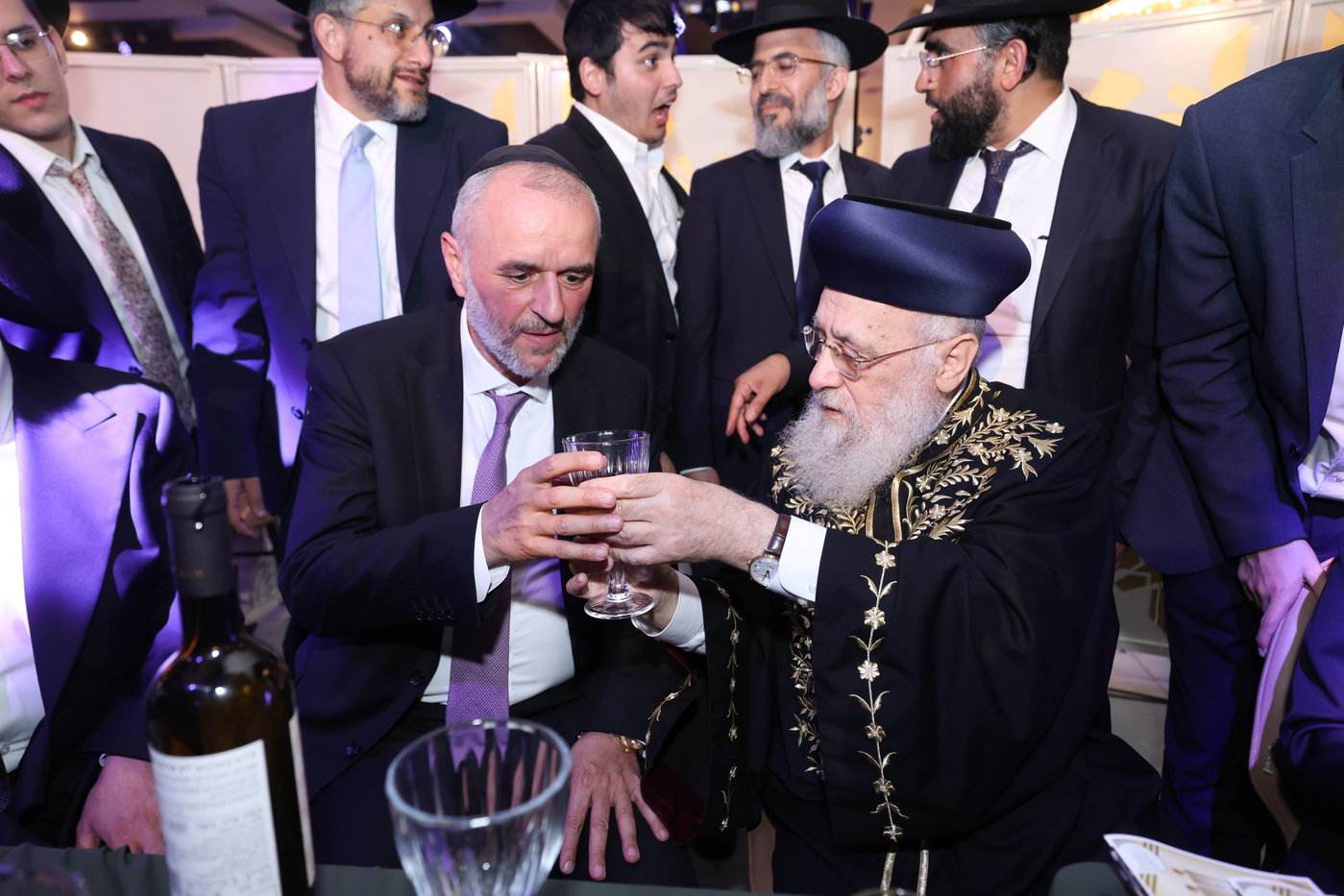 נישואי נכדתם המשותפת של הגר"י יוסף והגרש"מ עמאר