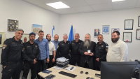 ראשי ארגון זק"א בפגישת עבודה מיוחדת עם צמרת הפיקוד של תחנת 'לב תל אביב'