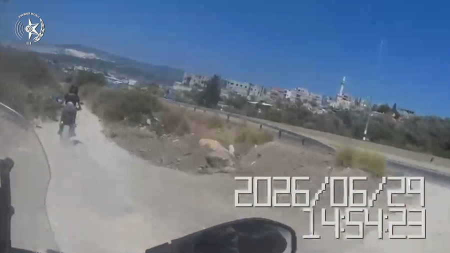 המרדף אחר רוכב האופנוע והמעצר