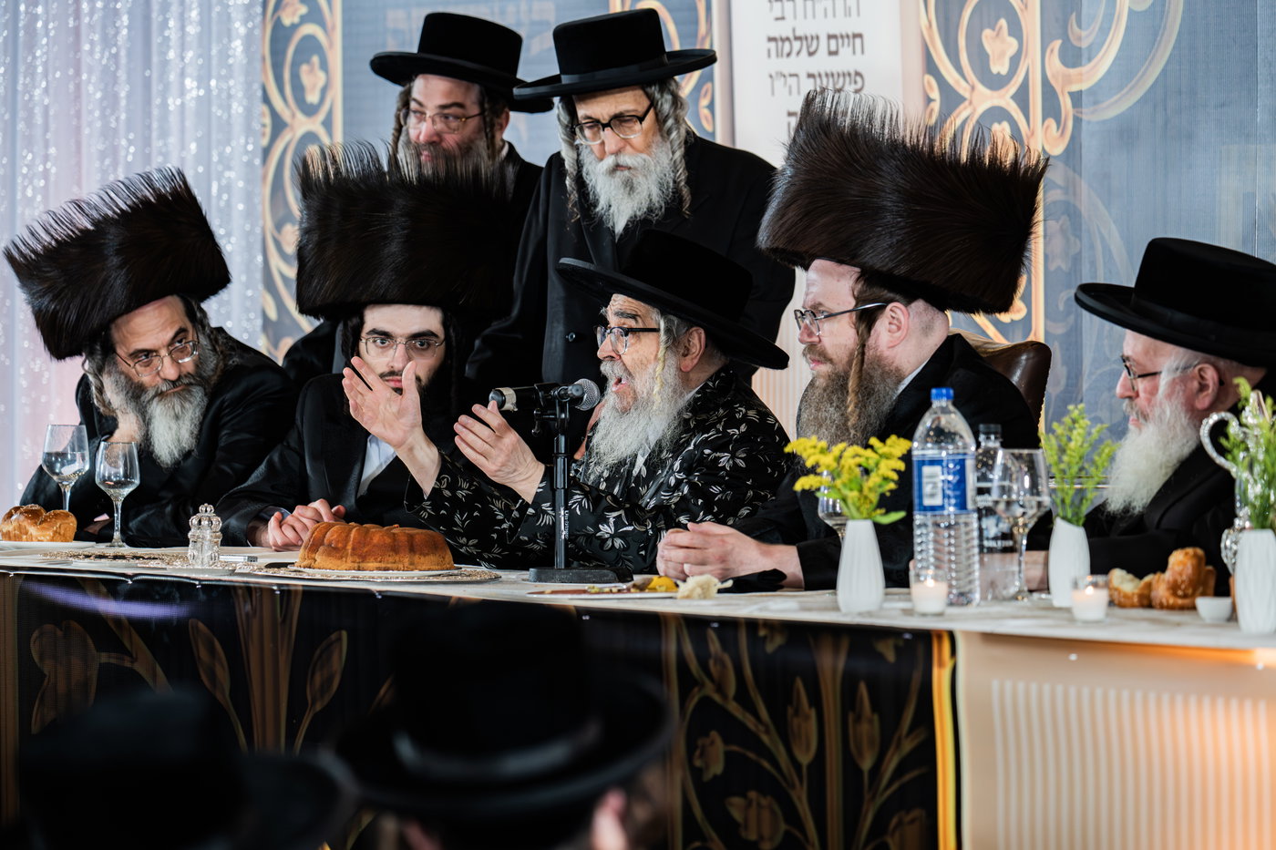מסיבת שבע הברכות בסאטמר לכבודו של ר' חיים שלמה פישר