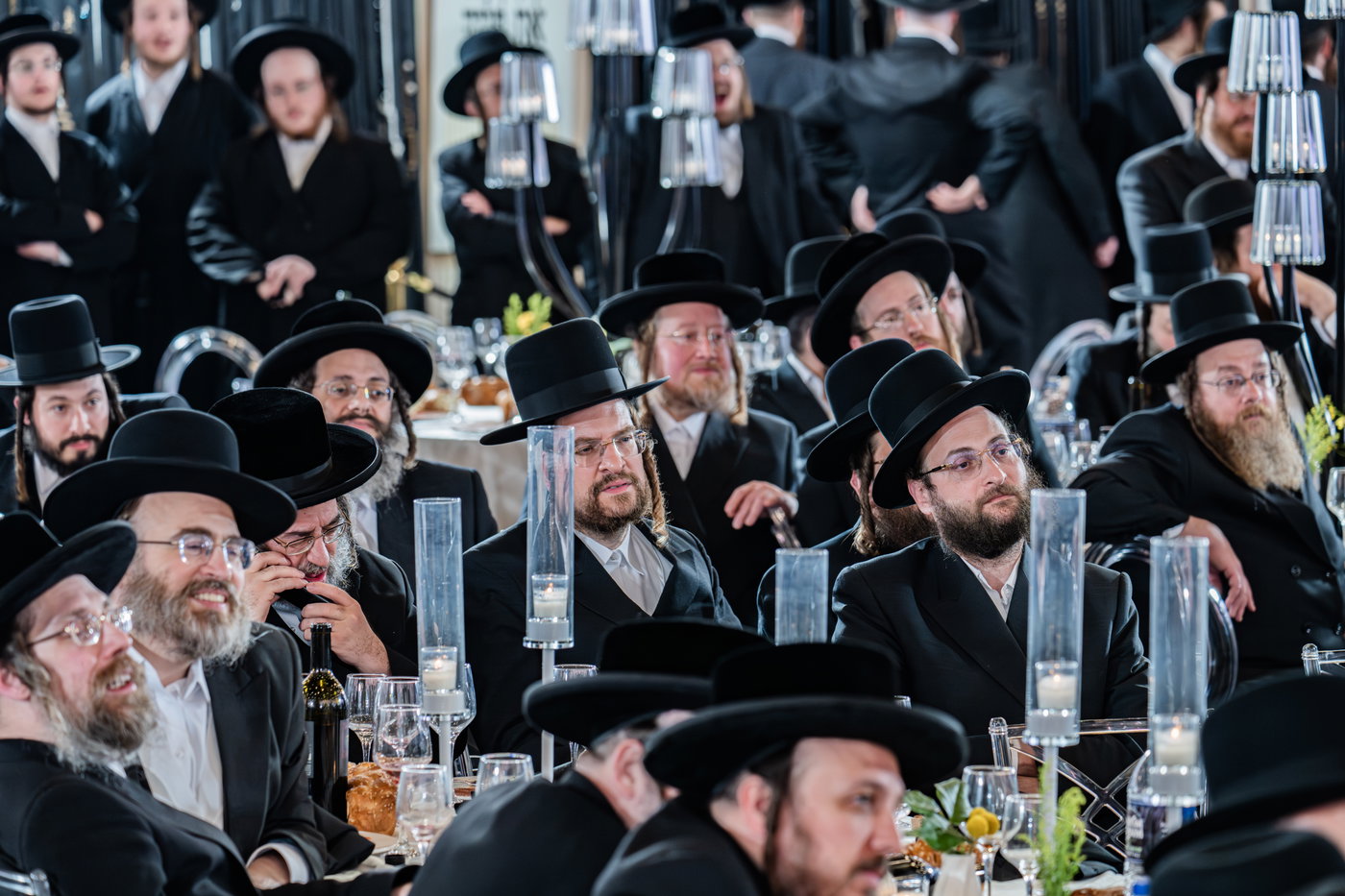 מסיבת שבע הברכות בסאטמר לכבודו של ר' חיים שלמה פישר