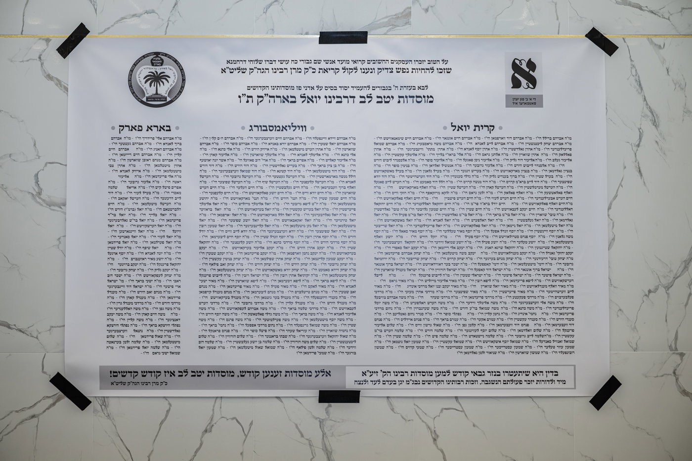 מסיבת שבע הברכות בסאטמר לכבודו של ר' חיים שלמה פישר