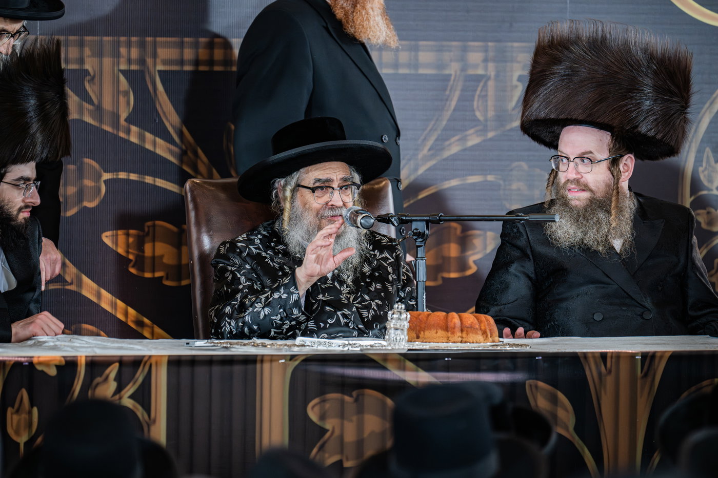 מסיבת שבע הברכות בסאטמר לכבודו של ר' חיים שלמה פישר