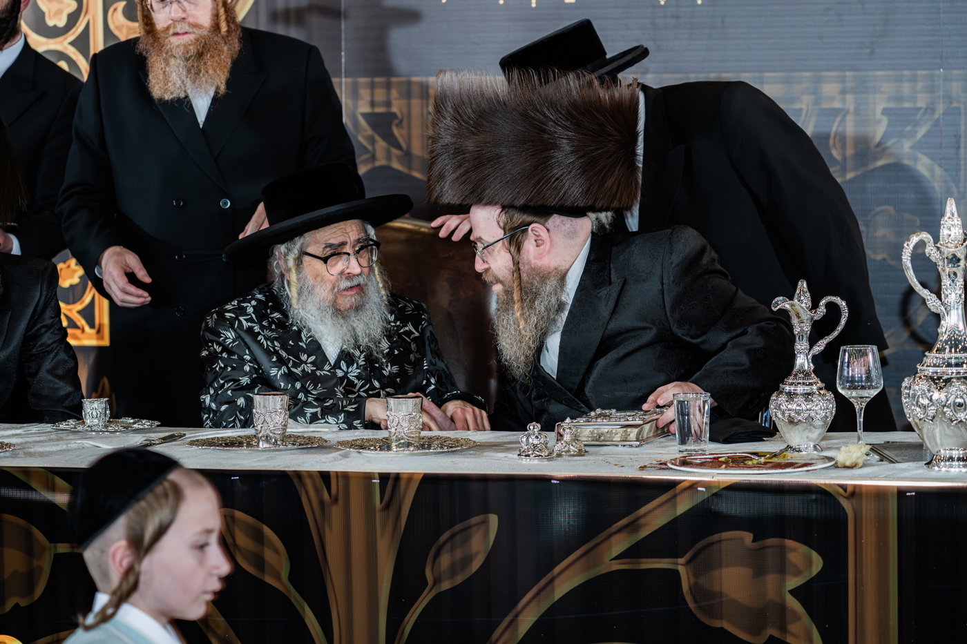 מסיבת שבע הברכות בסאטמר לכבודו של ר' חיים שלמה פישר