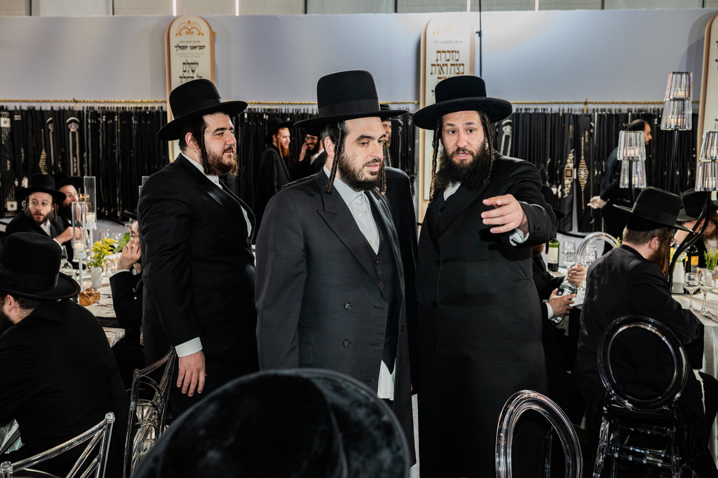 מסיבת שבע הברכות בסאטמר לכבודו של ר' חיים שלמה פישר