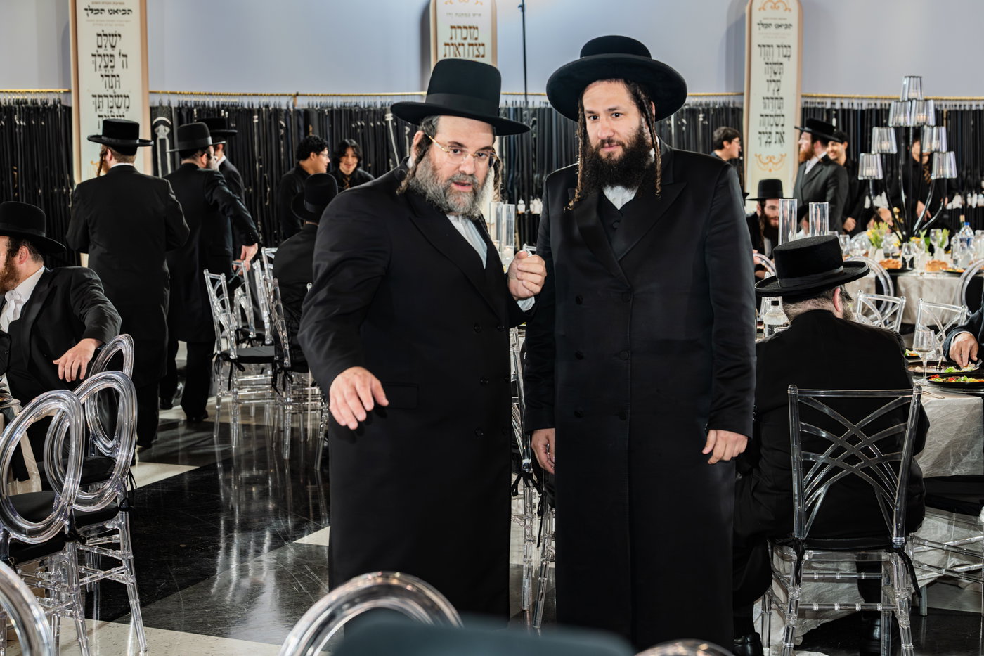 מסיבת שבע הברכות בסאטמר לכבודו של ר' חיים שלמה פישר