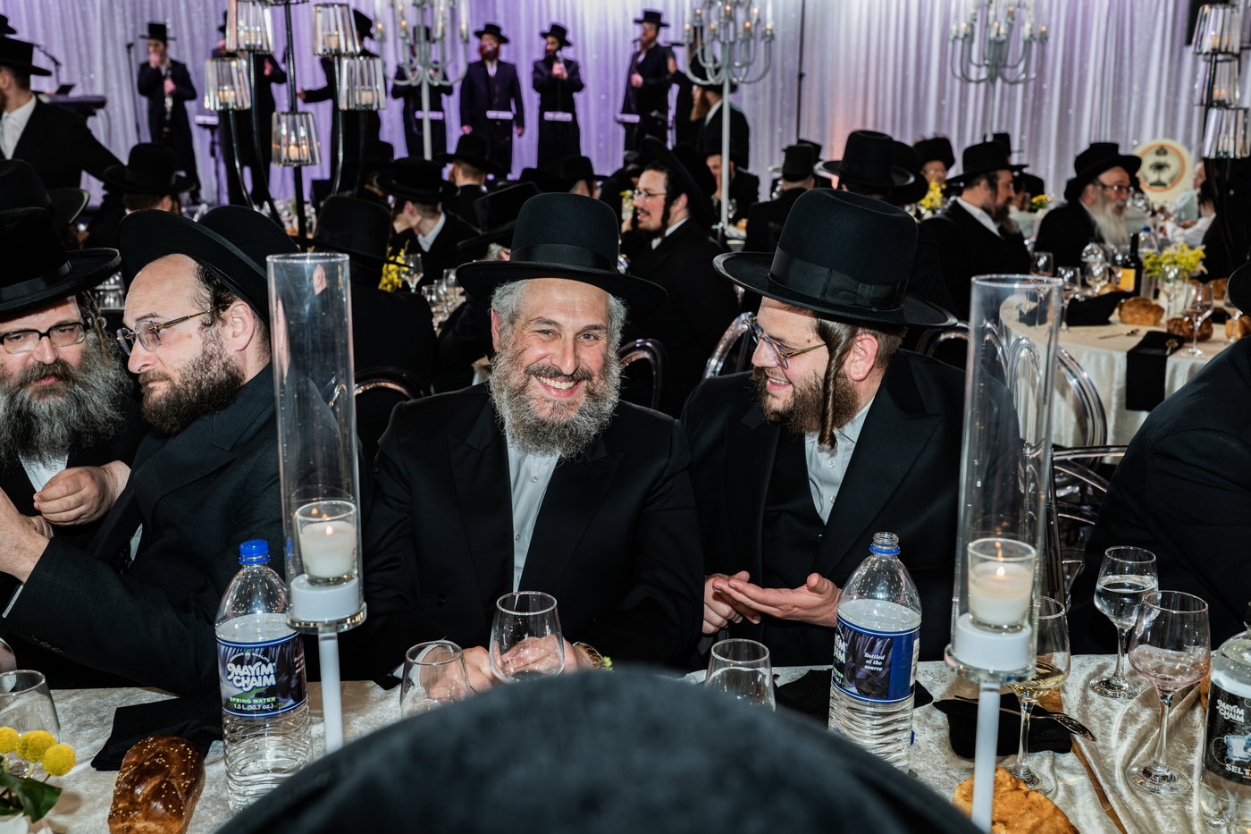 מסיבת שבע הברכות בסאטמר לכבודו של ר' חיים שלמה פישר