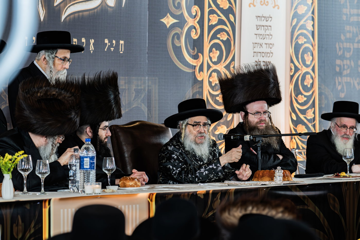 מסיבת שבע הברכות בסאטמר לכבודו של ר' חיים שלמה פישר