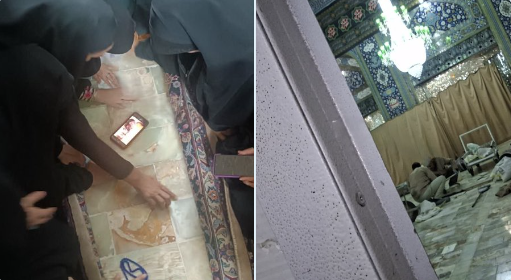קורות איראניים: גופתו של המנהיג העליון של איראן, עלי ח'אמנאי, הוצאה הבוקר מקברה הזמני במקדש פאטמה מסומה בעיר קום, מדרום לטהרן