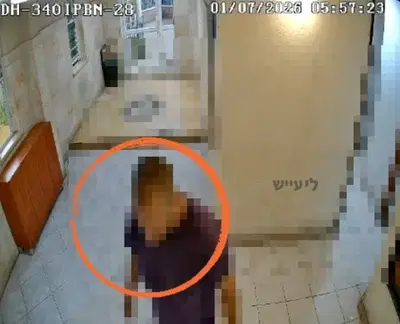 דקות אחרי רצח הרב גואטה: החשוד הנמלט נכנס למקווה בעיר | תיעוד