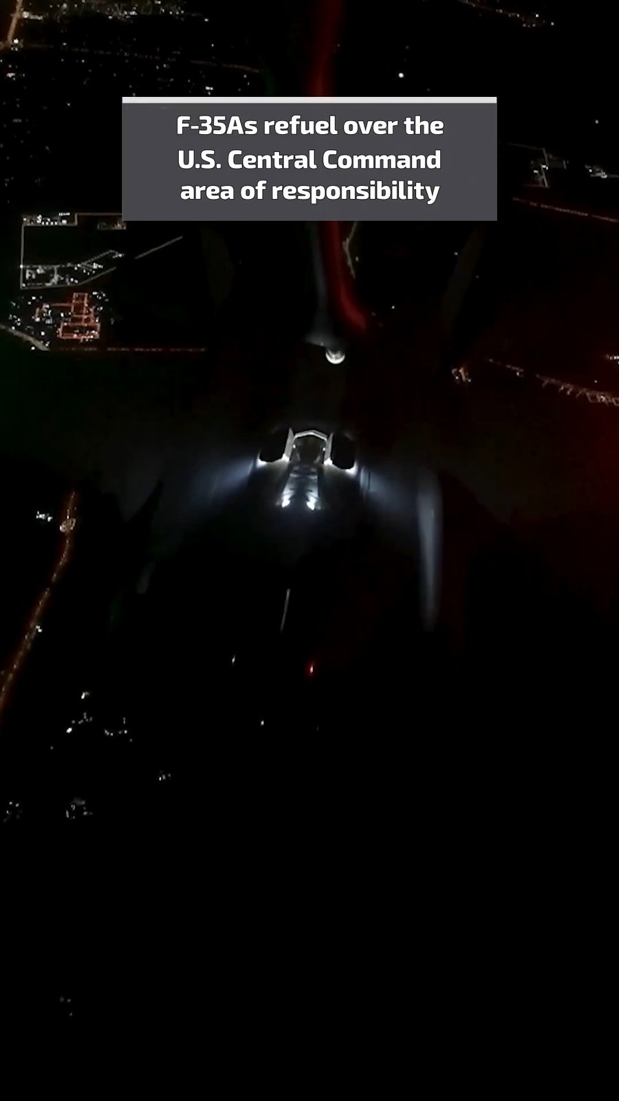 מטוסי הקרב f-35 בתדלוק לילי