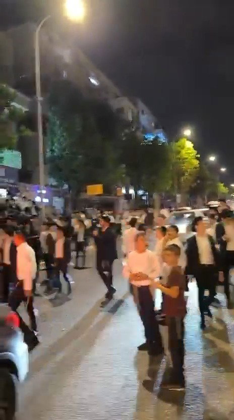 המהומה במודיעין עילית הערב