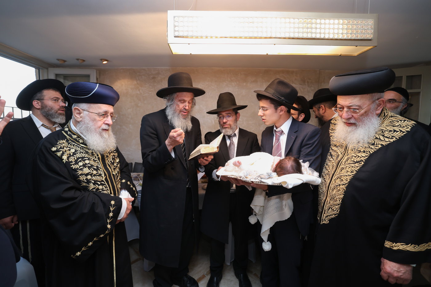 פדיון הבן לנין הרשלצי''ם הגר"י יוסף והגרש"מ עמאר 