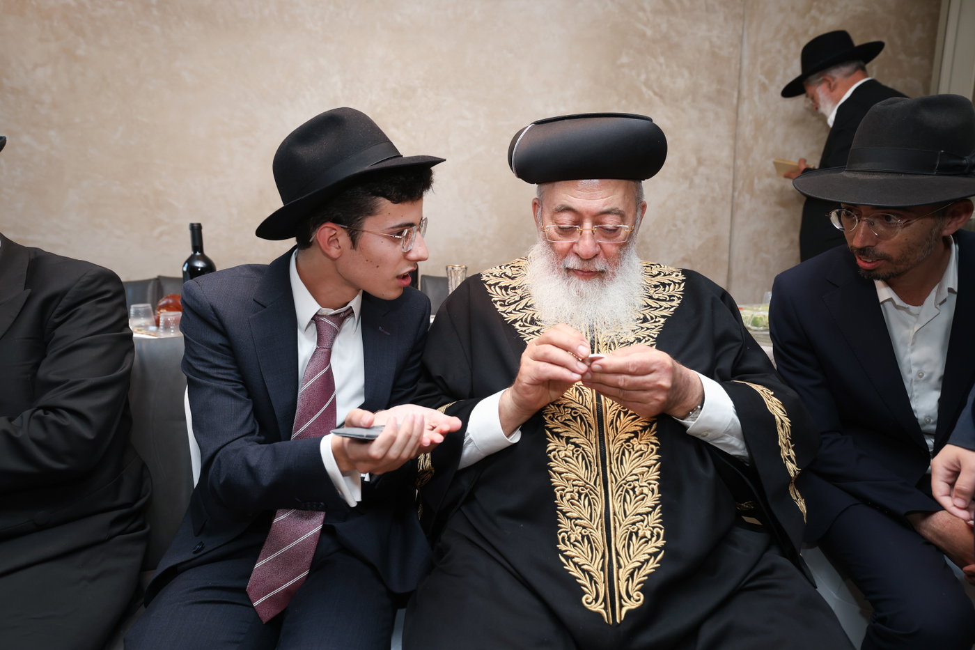 פדיון הבן לנין הרשלצי''ם הגר"י יוסף והגרש"מ עמאר 