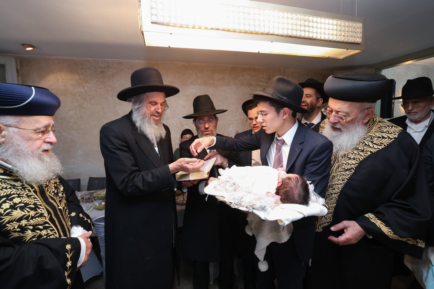 פדיון הבן לנין הרשלצי''ם הגר"י יוסף והגרש"מ עמאר 