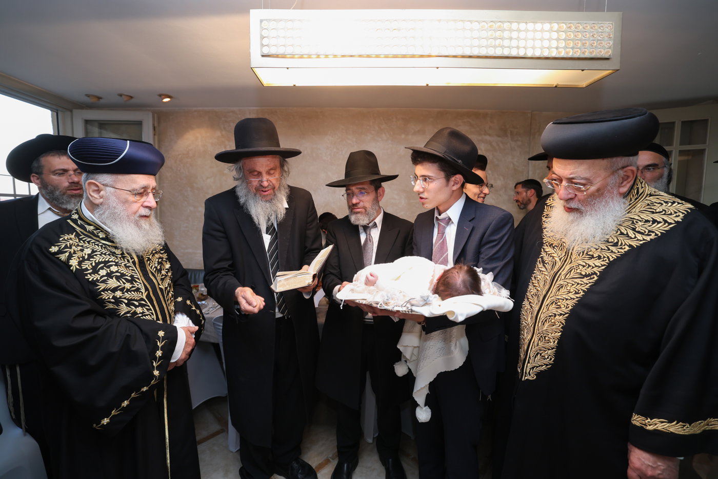 פדיון הבן לנין הרשלצי''ם הגר"י יוסף והגרש"מ עמאר 