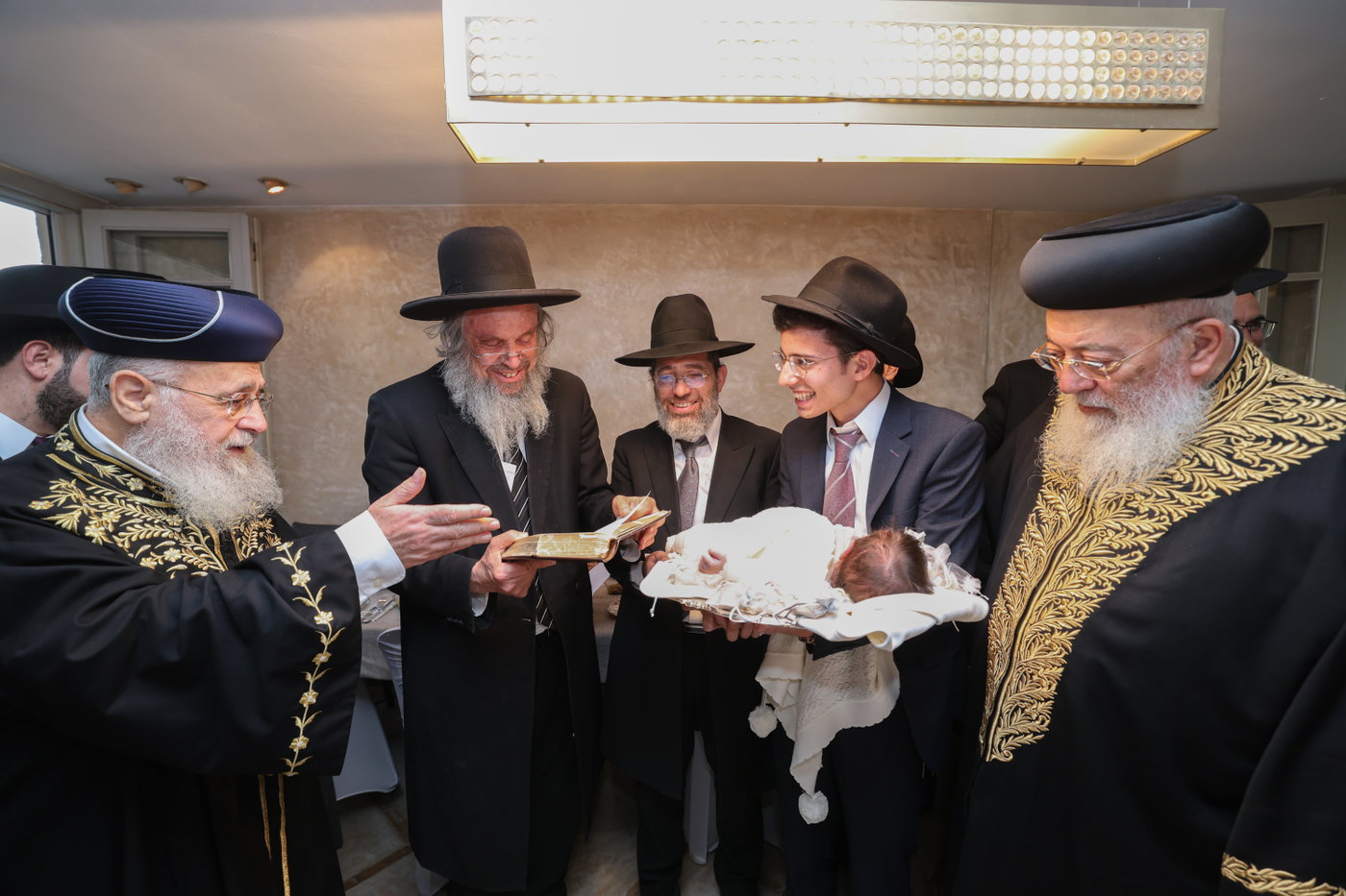 פדיון הבן לנין הרשלצי''ם הגר"י יוסף והגרש"מ עמאר 