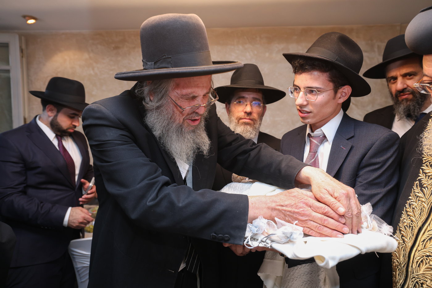 פדיון הבן לנין הרשלצי''ם הגר"י יוסף והגרש"מ עמאר 