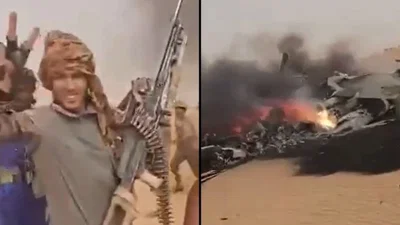 הפילו מסוק בירי מקלעים: מורדים פתחו במתקפת ענק במדינה האפריקנית | צפו 