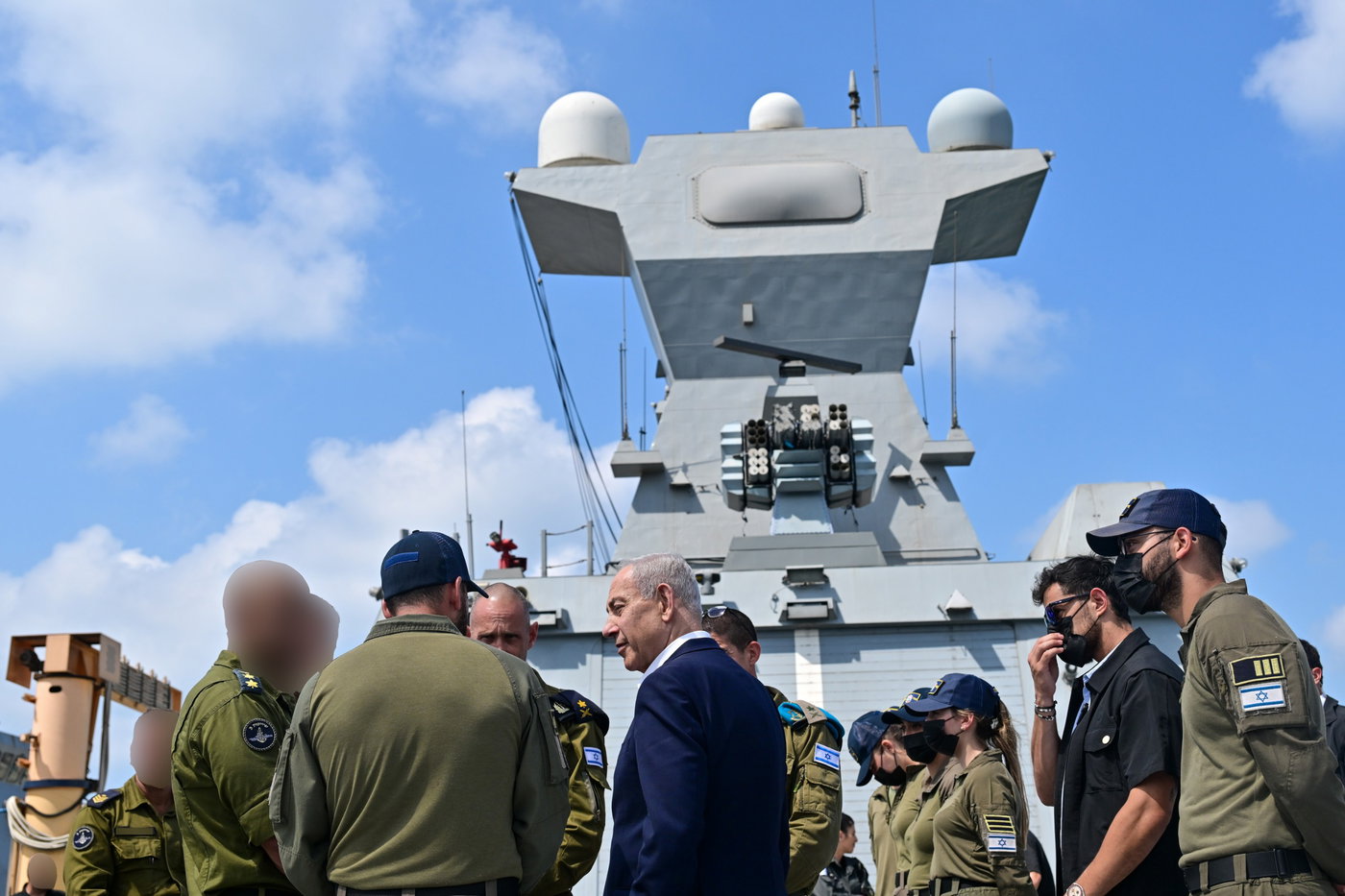 נתניהו בחיל הים
