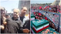 נשיא איראן מותקף בהלוויה
