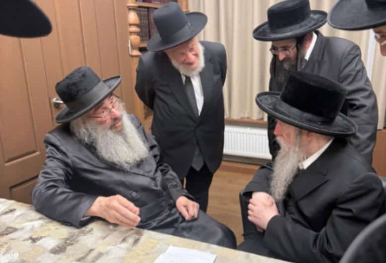 הגרא"ד דונר בביקור אצל האדמו"ר מפשעווארסק