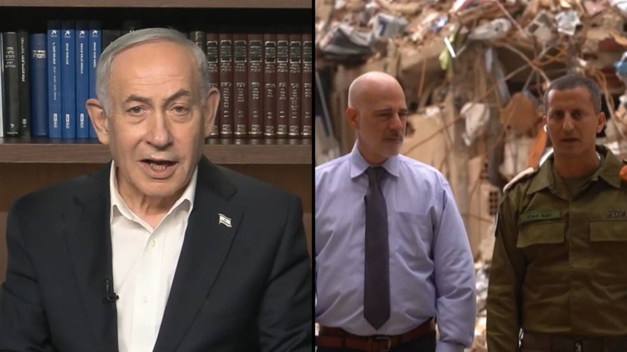 נתניהו צפה בלייב בהריסות בונצואלה - והעביר מסר מיוחד למפקד המשלחת | צפו