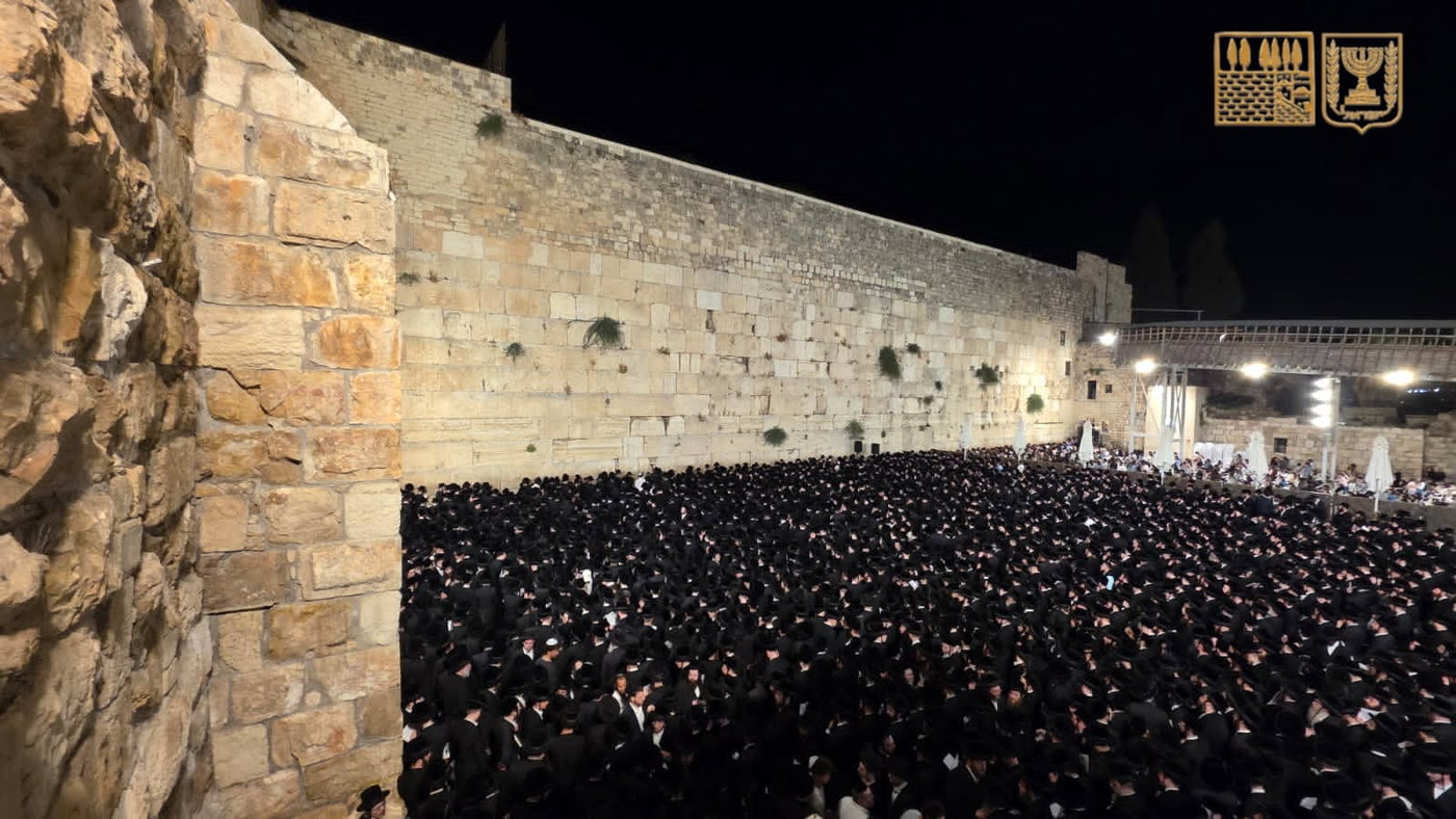 חסידי ויז'ניץ בכותל