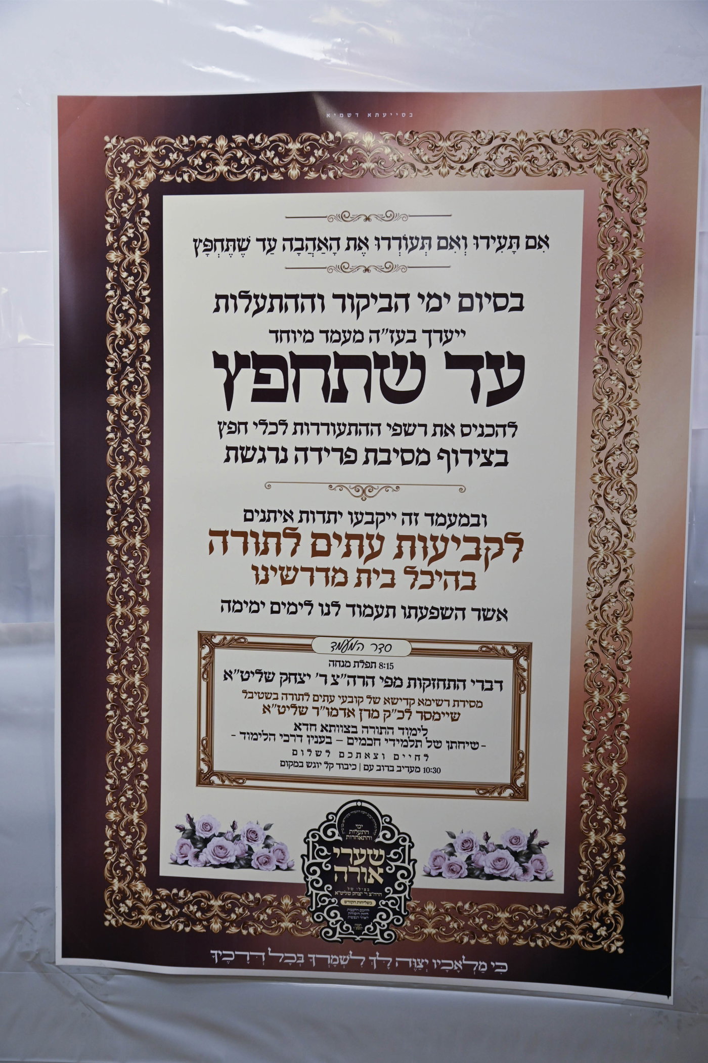הרה"צ רבי יצחק טווערסקי בביקור בארץ