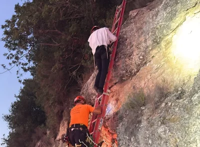 בשורות טובות: אותר הנעדר מבית שמש כשהוא תקוע על צלע הר - מצבו טוב