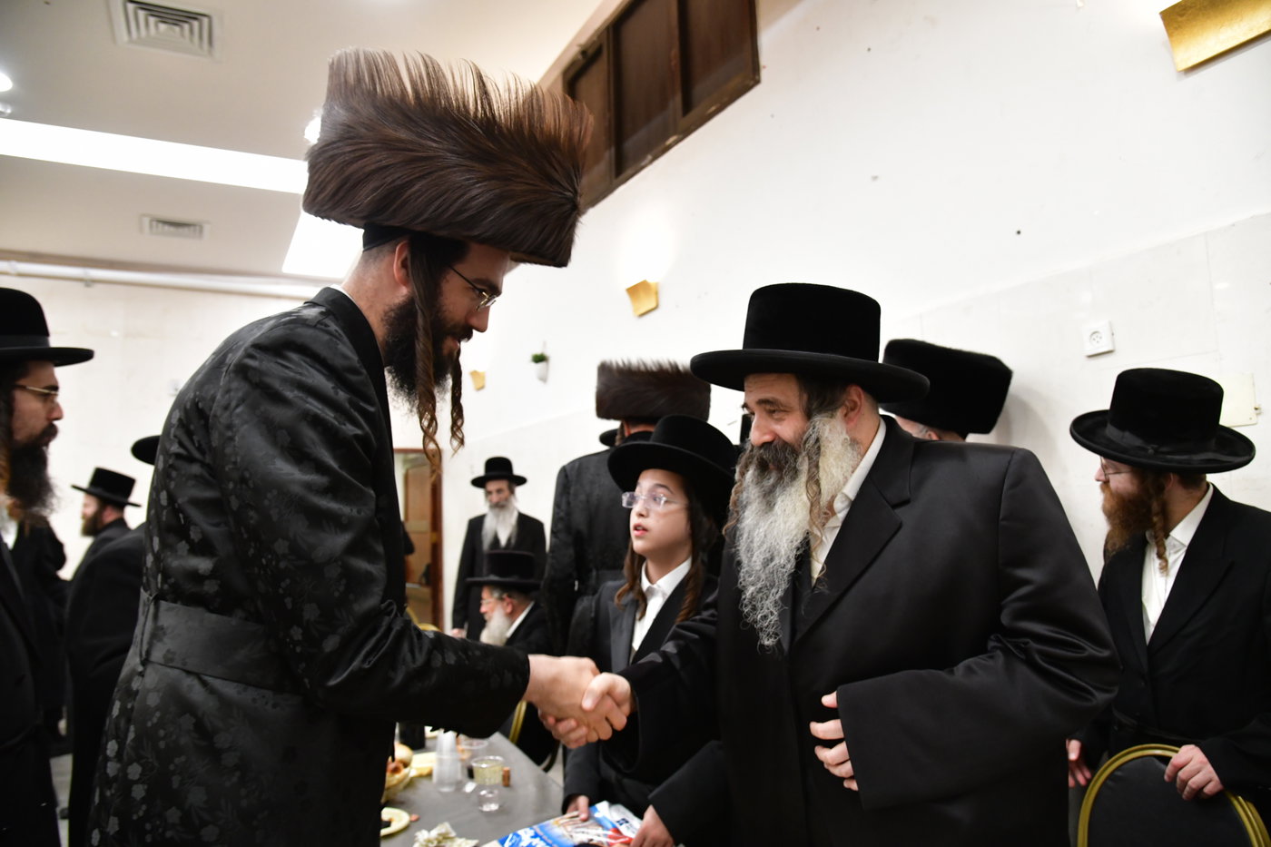 בר מצוה לנכד האדמו"ר מביאלה ישרי לב 