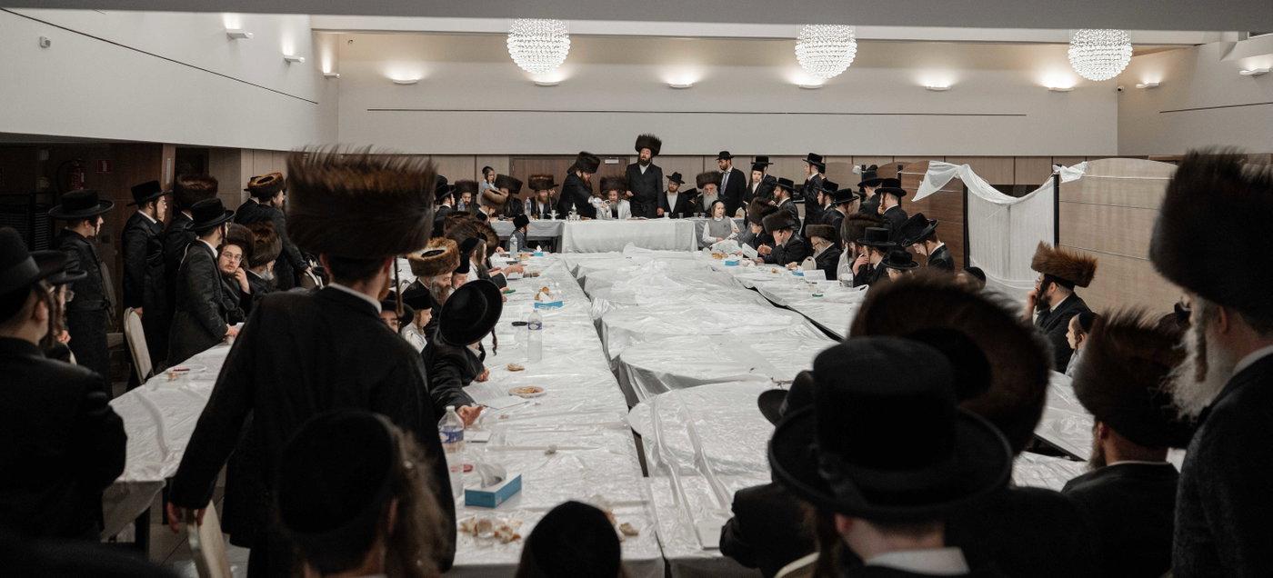 האדמו"ר מקרעטשניף סיגעט בביקור באנטווערפן 