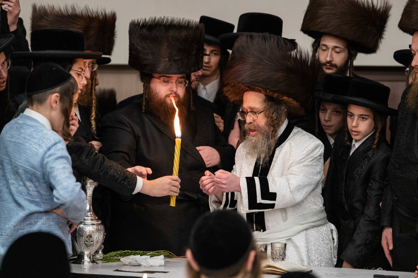 האדמו"ר מקרעטשניף סיגעט בביקור באנטווערפן 