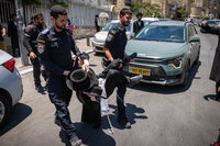 הפגנה מול לשכת הגיוס בירושלים