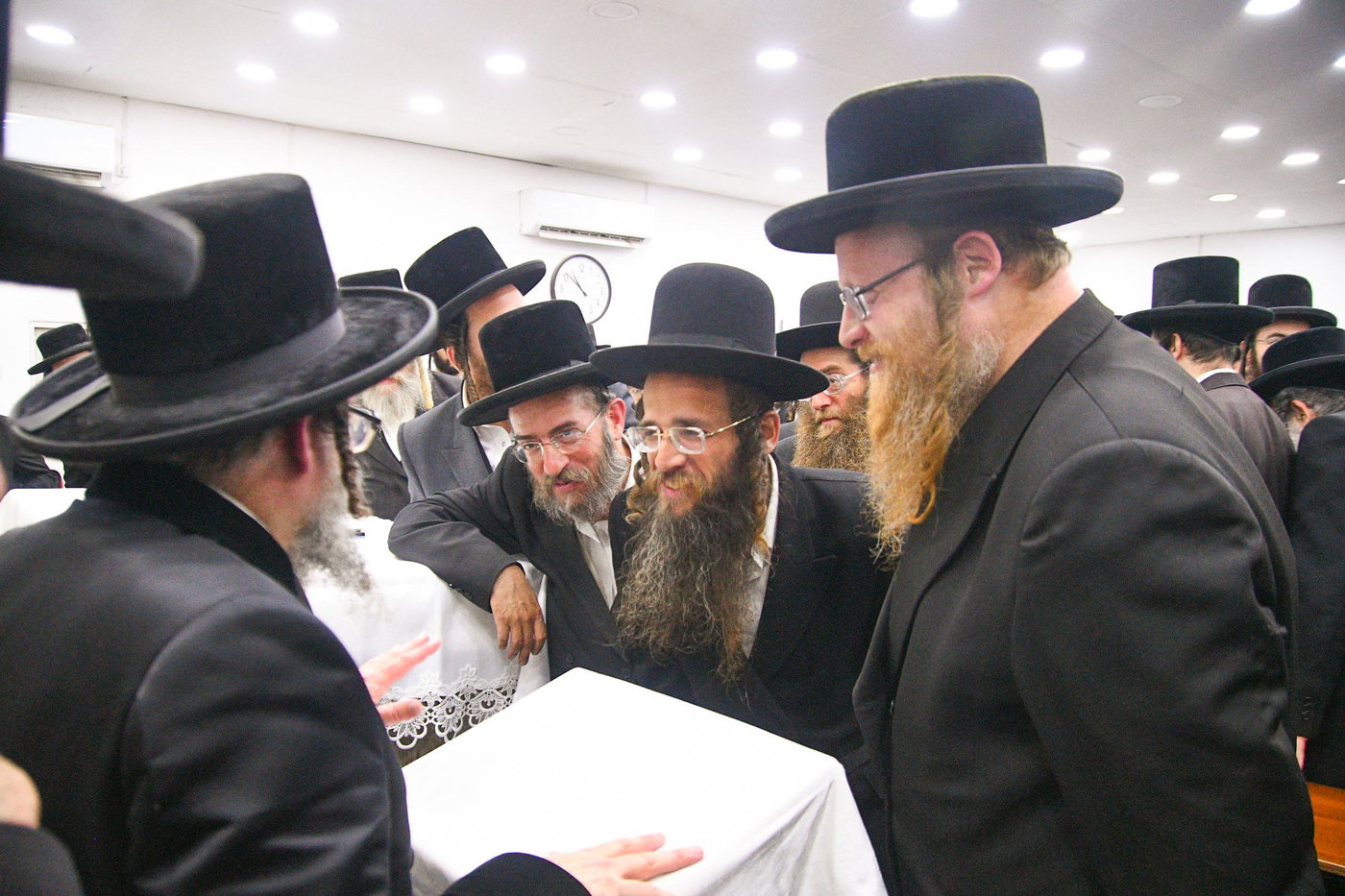 האמו"ר מסקולען ירושלים בשיעור בעמנואל 
