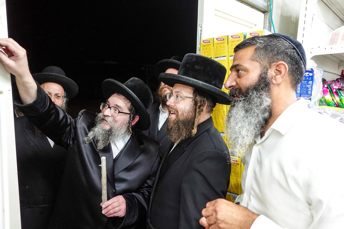 האמו"ר מסקולען ירושלים בשיעור בעמנואל 