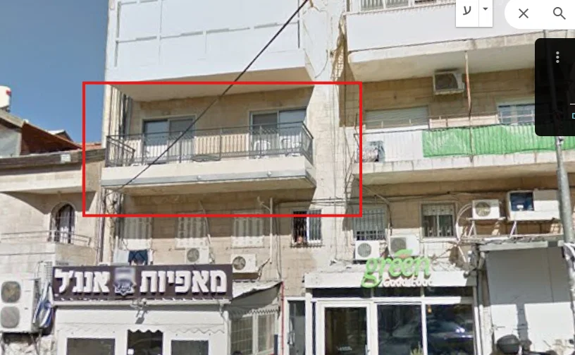 המרפסת שקרסה בנובמבר 2018