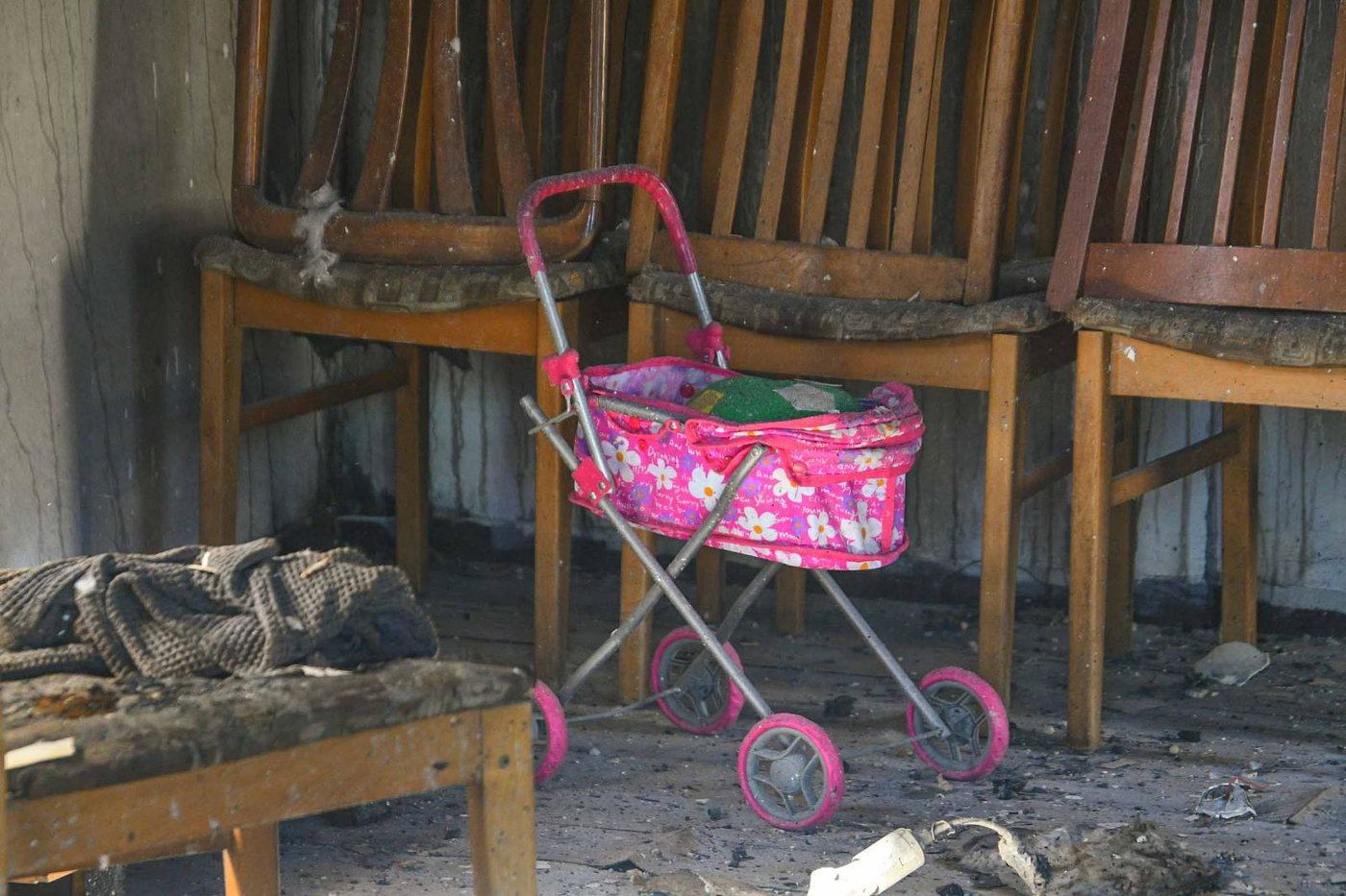 זירת השריפה בחוות גלעד שבשומרון