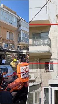 אסון כבד וקשה בירושלים: מרפסת קרסה ב'שערי חסד'; מספר פצועים במקום, גבר כבן 80 חולץ ללא רוח חיים